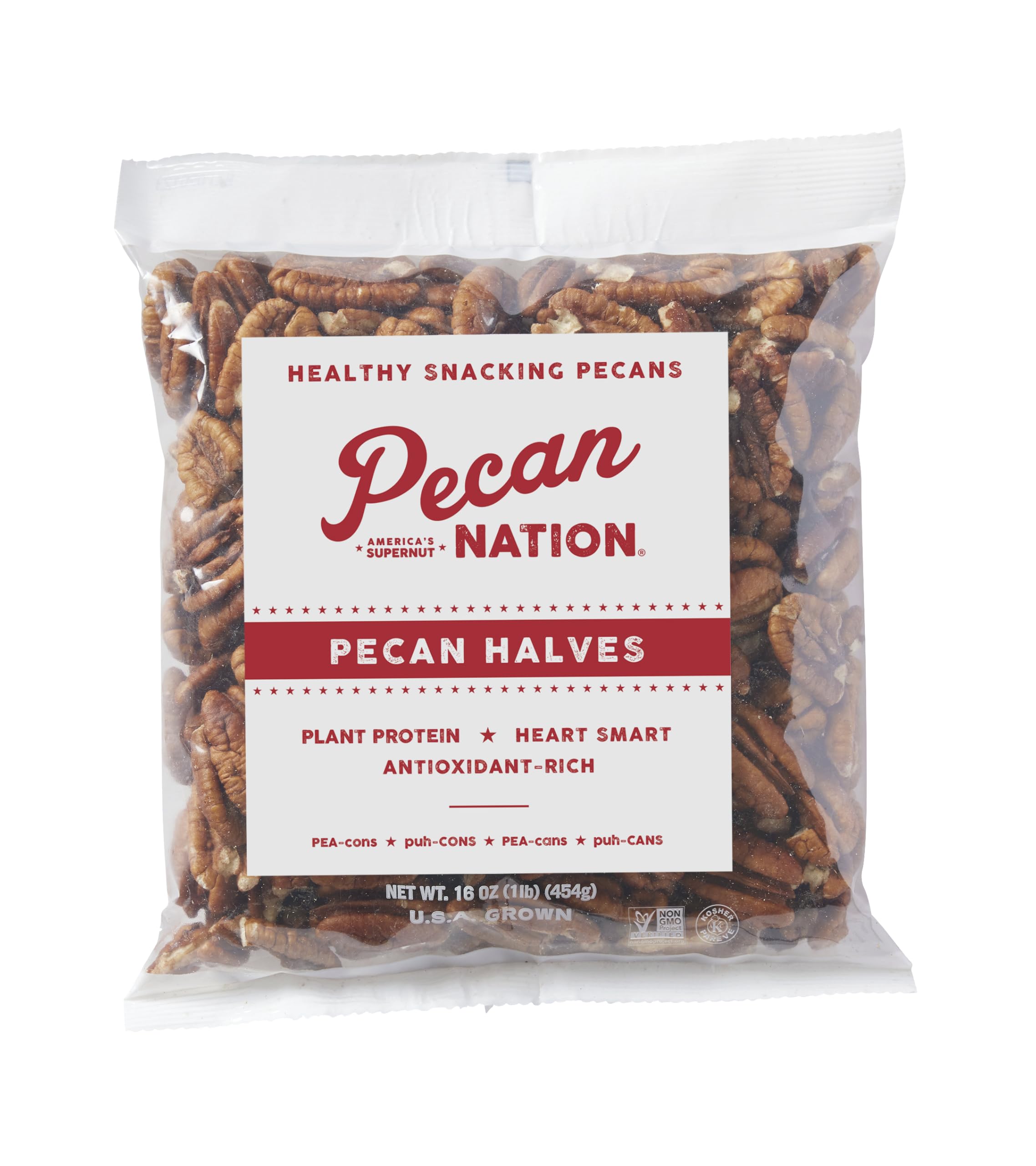 Pecan Nation All Natural Unsalted Pecan Halves 16