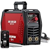 ARCCAPTAIN iControl ARC205 Pro Stick Welder, [APP Control] 205Amp ARC/Lift TIG Welding Machine, Large LED Display, IGBT Inver