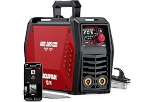 ARCCAPTAIN iControl ARC205 Pro Stick Welder, [APP Control] 205Amp ARC/Lift TIG Welding Machine, Large LED Display, IGBT Inver