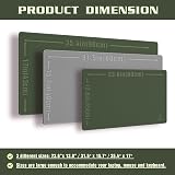 K KNODEL Desk Mat Blotter Dual-Sided PVC Leather Pad 60x35cm Dark Green view 2
