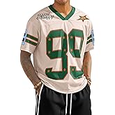 Runcati Mens Oversized Jersey Y2k Baggy T-Shirts Unisex V Neck Graphic Number Tees Streetwear Summer Fashion Tops