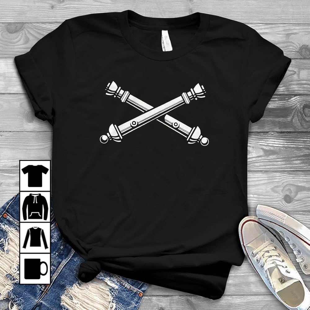 Field Artillery Crossed Cannons T Shirt Kitilan