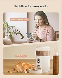 Faroro Automatic Cat Feeder with Camera, 3MP HD