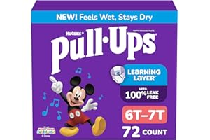 Pull-Ups Boys' Potty Training Pants, Size 6T-7T Training Underwear (55-75 lbs), 72 Count - 1