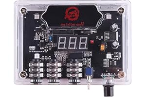 One Tattoo World Transparent Tattoo Power Supply - Precision Control, Innovative Design, Adjustable Voltage with different lights, Dual Machine Compatibility, and Safety Features, OTW-PDCT-1