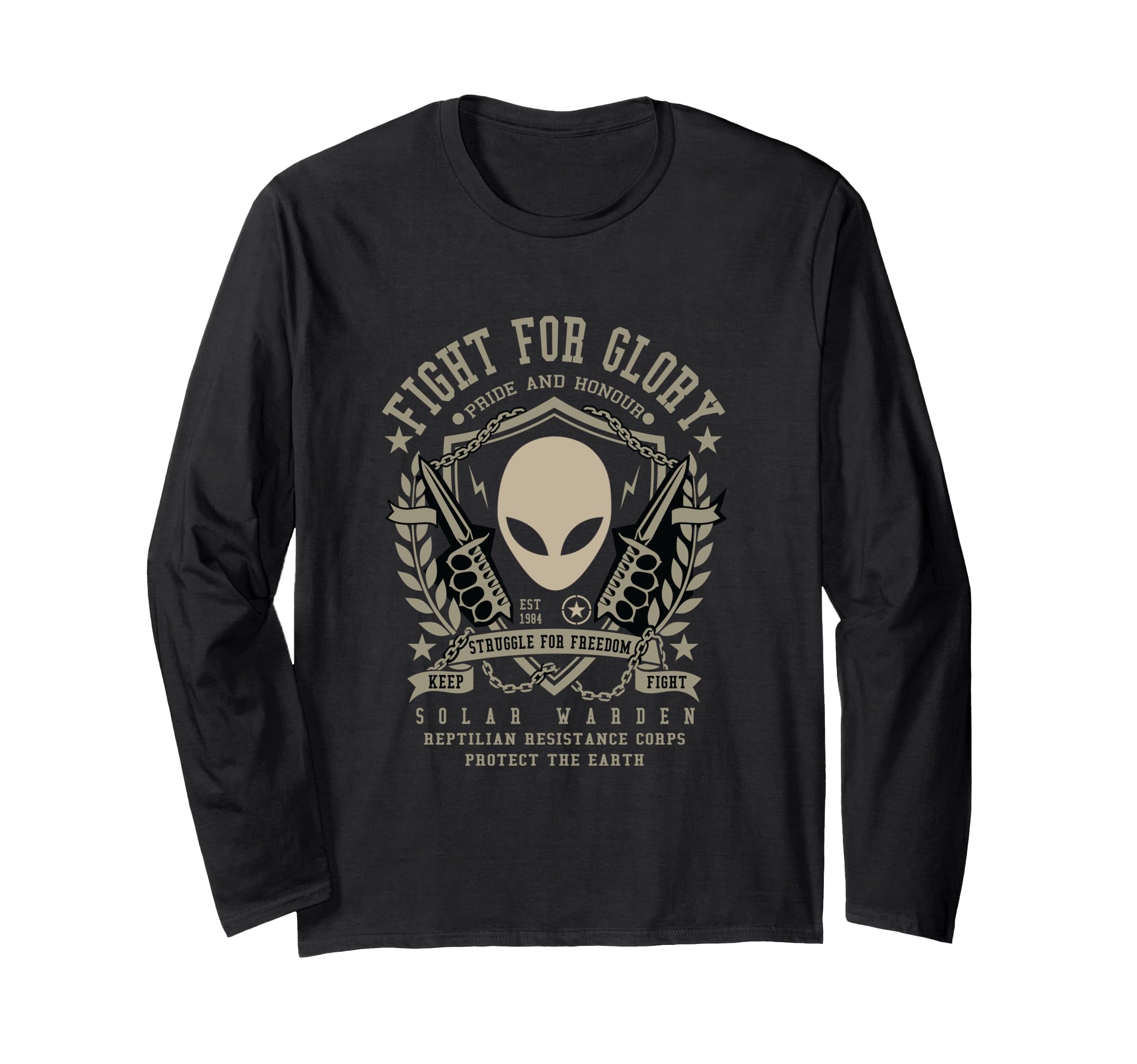Secret Space Program / Disclosure / Reptilian Corps Design Long Sleeve T-Shirt