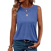 TICTICMIMI Women's Casual Sleeveless Shirts Basic Summer Tank Tops