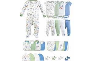 Little Peaches Baby Girl Clothes - Layette Gift Set for Baby Boys, Fits 0 to 3 Months Baby,Newborn Clothes & Accessories Set