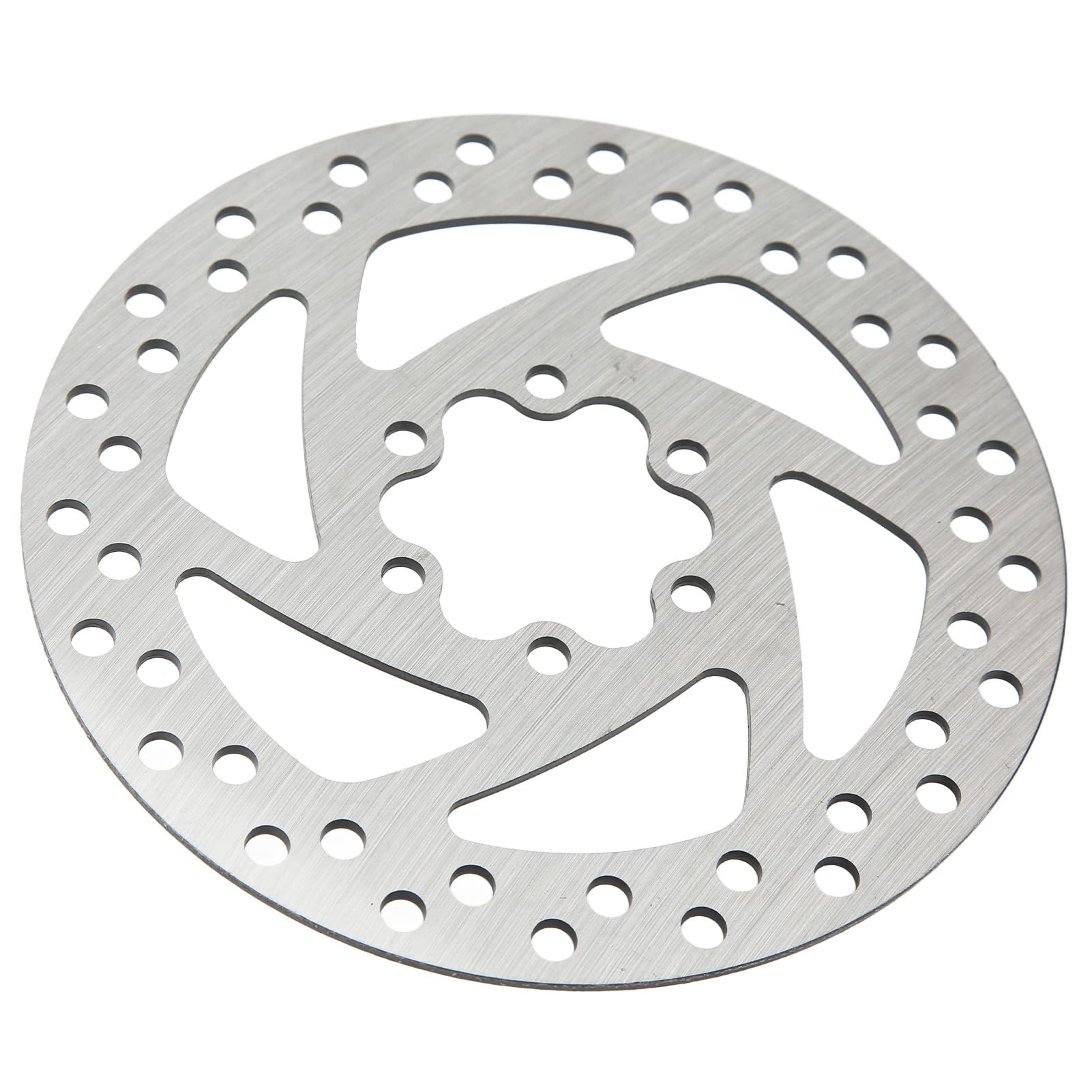 Raguso 140mm Brake Disk, Electric Scooter Brake Disk Heat Dissipation 6 Hole Anti Fading Easy To Install with Screws for Modification