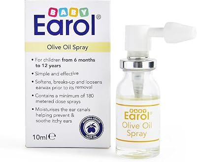 Earol Baby Olive Oil Ear Spray 10ml Metred Dose Suitable from 6 Months