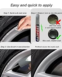 SYOAUTO Midnight Gray Rim Touch Up Paint For Tesla