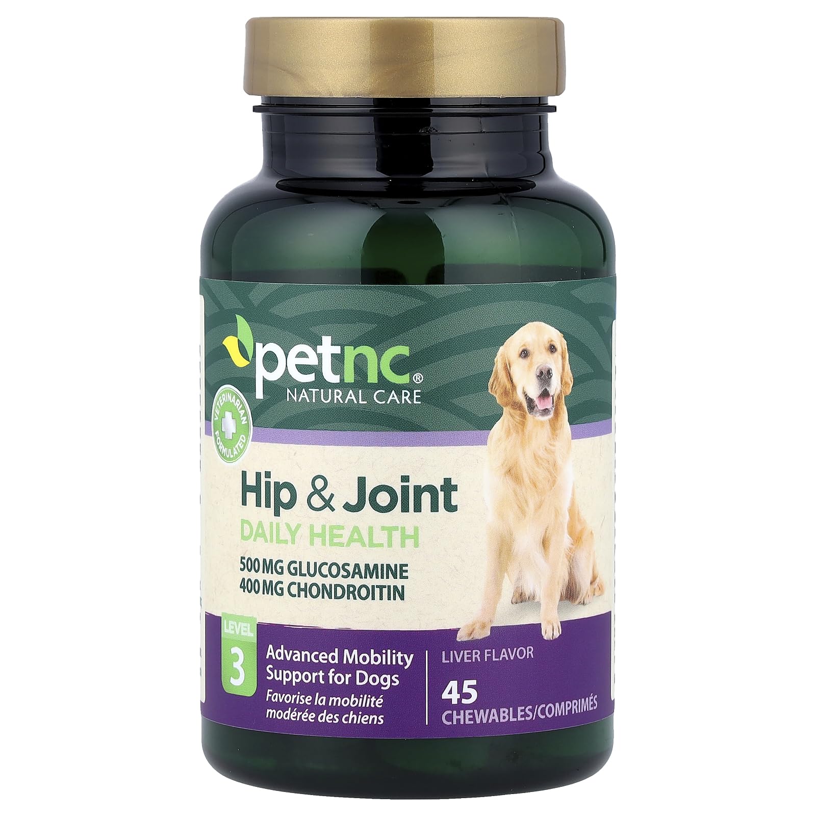 PetNC Natural Care Hip and Joint Health Advanced Chewables for Dogs, 45 Count
