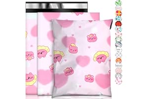 Oududianzi Poly Mailers 10x13, 100PCS Shipping Bags, Plastic Packages Bags, Mailers Poly Bags, Polymailers Shipping Envelopes, Packaging Bags for Small Bussiness - Bear
