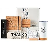 APRBOX Thank You Gifts for Women with Thank You Cards Employee Appreciation Gifts for Men Office Gift Baskets for Coworkers S