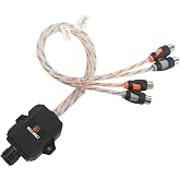 RonDexy Universal Car Bass Regulator Level Control, 2-Channel Amplifier Bass Knob Control Via RCA, Surface Mount, RD01-RVC