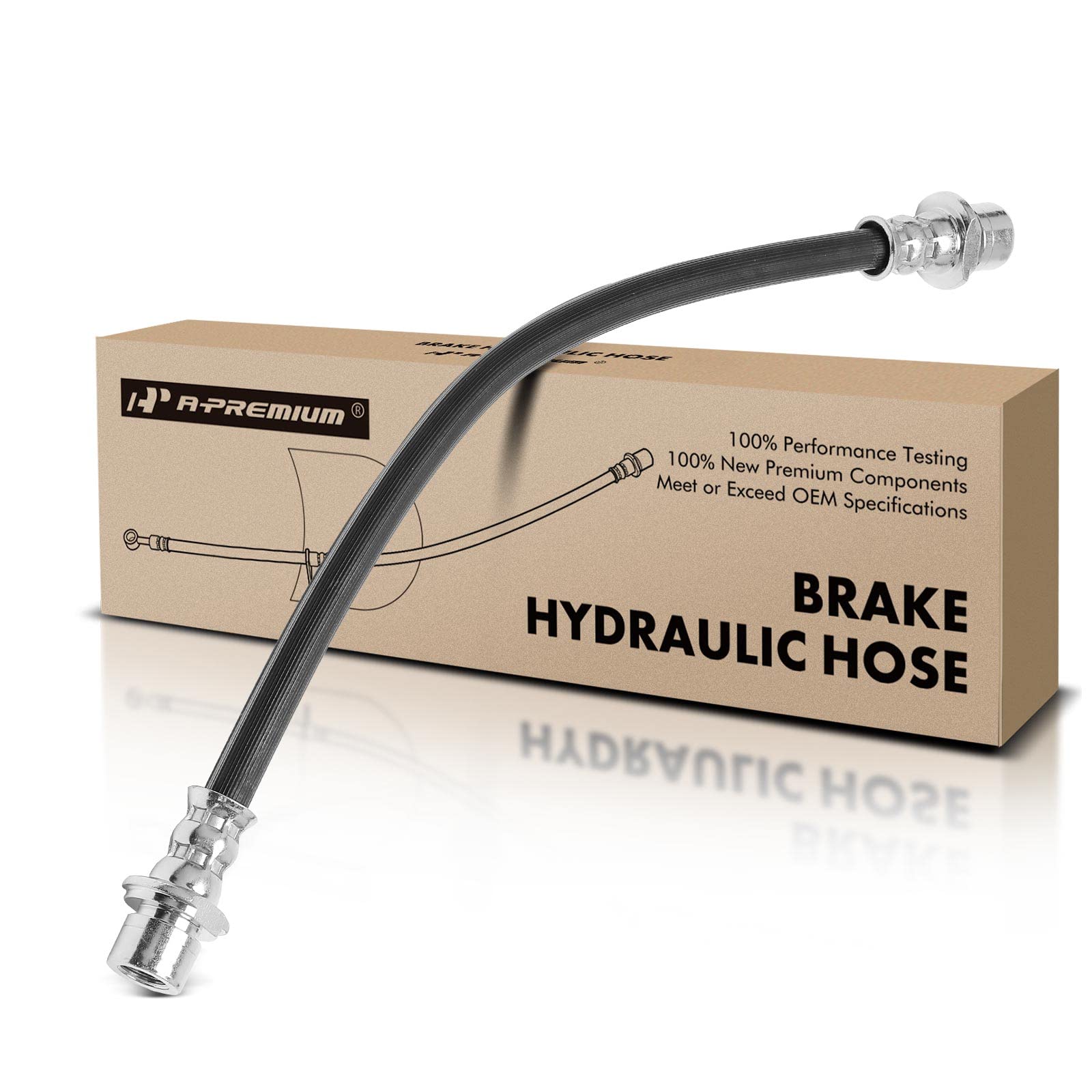 Photo 1 of A-Premium Brake Hydraulic Hose Compatible with Toyota and Scion Models - Tacoma 2005-2020, Tundra 2000-2006, 4Runner 1996-2002, Yaris 2006-2019, Sequoia 2001-2007, xD 2008-2014, Paseo, Tercel