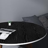 Abyssaly Black Vinyl Wrap Self Adhesive 40cm x 300cm Wood Effect view 2