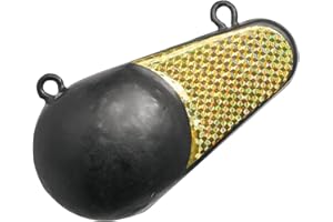 Extreme Max 3006.6882 Coated Keel-Style Downrigger Weight - 8 lbs. with Gold Flash