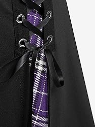 ROSE GAL Women's Plus Size Mini A-Line Gothic Skirt