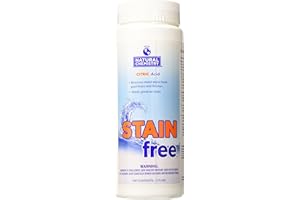 Natural Chemistry Stain Free, 1.75 lb, 100% Citric Acid, Eliminates Metal Stains and Effective on All Pool Surfaces, Works with All Sanitizing Systems