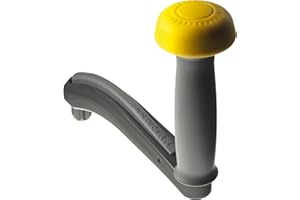 Lewmar 10" One Touch Aluminum Winch Powergrip Handle – Lightweight, Corrosion-Resistant, Marine-Grade Alloy, one-Touch Lock-in Winch Handle with Ball Bearing Grip, Three-Year Warranty