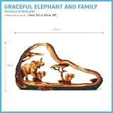 Thorness Eye Catching Free Standing Elephant Centrepiece with Baby 16cm view 4