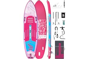 SKYPATH Inflatable Stand Up Paddle Board,10'6''*32''/11'*34'' Ultra-Light SUP Board,Blow Up Paddle Board, Wide Stable Family Board for Youth & Adults of All Skill Levels with Full Set of SUP Board Accessories