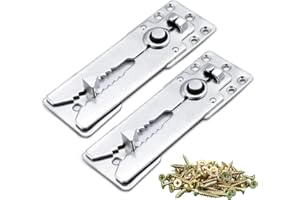 JLXMAXLJ 2 Pack Sectional Couch Connectors Metal Couch Clips Sofa Connector Interlocking Furniture Connector with 24 Screws