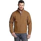 CornerStone Unisex Washed Duck Cloth Flannel-Lined Work Jacket | Insulated Zip Up Outwear for Men & Women with 3 Pockets