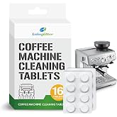 Espresso Machine Cleaning Tablet Coffee Maker Cleaner Blister 16tab | Luluglitter universal espresso machine cleaner removes coffee oils,Powerful cleaning, easy to use, Great for outdoor