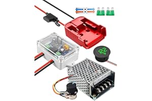 Power Wheel Battery Adapter Kit Compatible with Milwaukee M18 18V Battery, Power Wheel Battery Conversion Kit with Low Voltag
