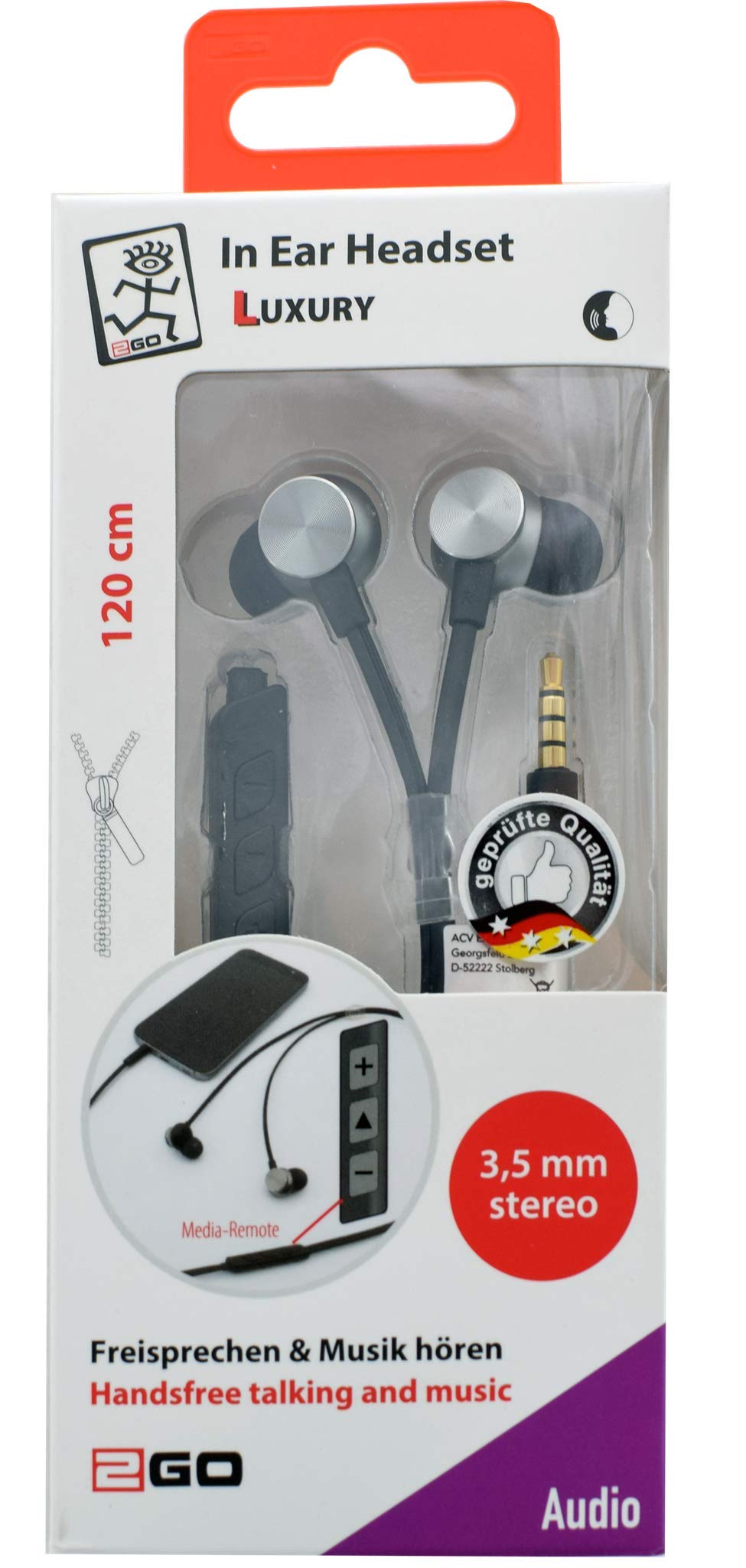 carstyling XXL 2GO In-Ear Headset - Audio Luxury within 24 Hours ~