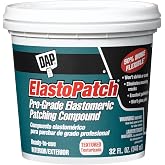 DAP ElastoPatch Textured Flexible Patching Compound, Off White, 32 Oz (7079812288)