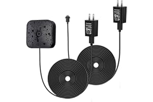 Ayotu 2Pack 16ft/5m Power Cable for Blink Outdoor/Indoor (3rd Gen) - Wireless & Blink XT2/XT Camera, Waterproof Outdoor Power Adapter with Charging Cord, No Need Change Battery (No Camera), Black