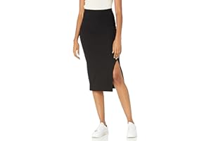 The Drop Women's Veronique High-Waist Slit Skirt