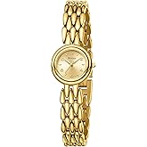 Rovixs Small Elegant Womens Quartz Watch, Japanese Movement, Classic Vintage Ladies Dress Watch, Water Resistant, Adjustable Bracelet with Tool