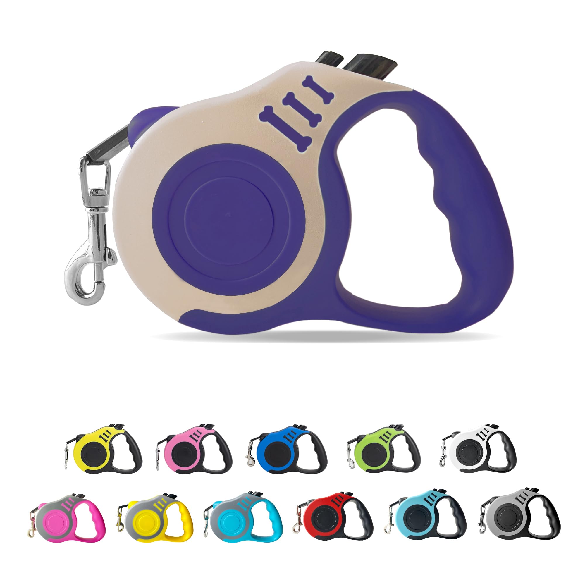 Photo 1 of LIEVUIKEN Retractable Dog Leash Automatic Telescopic Tractor Dog Tape, Pet Tape 10/16 FT Durable and Convenient, with Non-Slip Handle, Suitable for Small and Medium-Sized Dogs