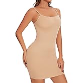 SLIMBELLE Shapewear Dress Slip for Women Tummy Control Adjustable Spaghetti Full Slip Seamless Body Shaper for Under Dresses