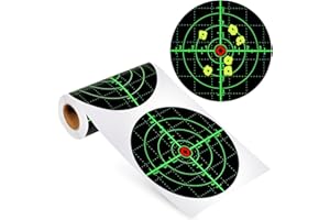 Dononr Shooting Targets, 6" Splatter Target Stickers 100 Pcs Self Adhesive Targets for Shooting Range