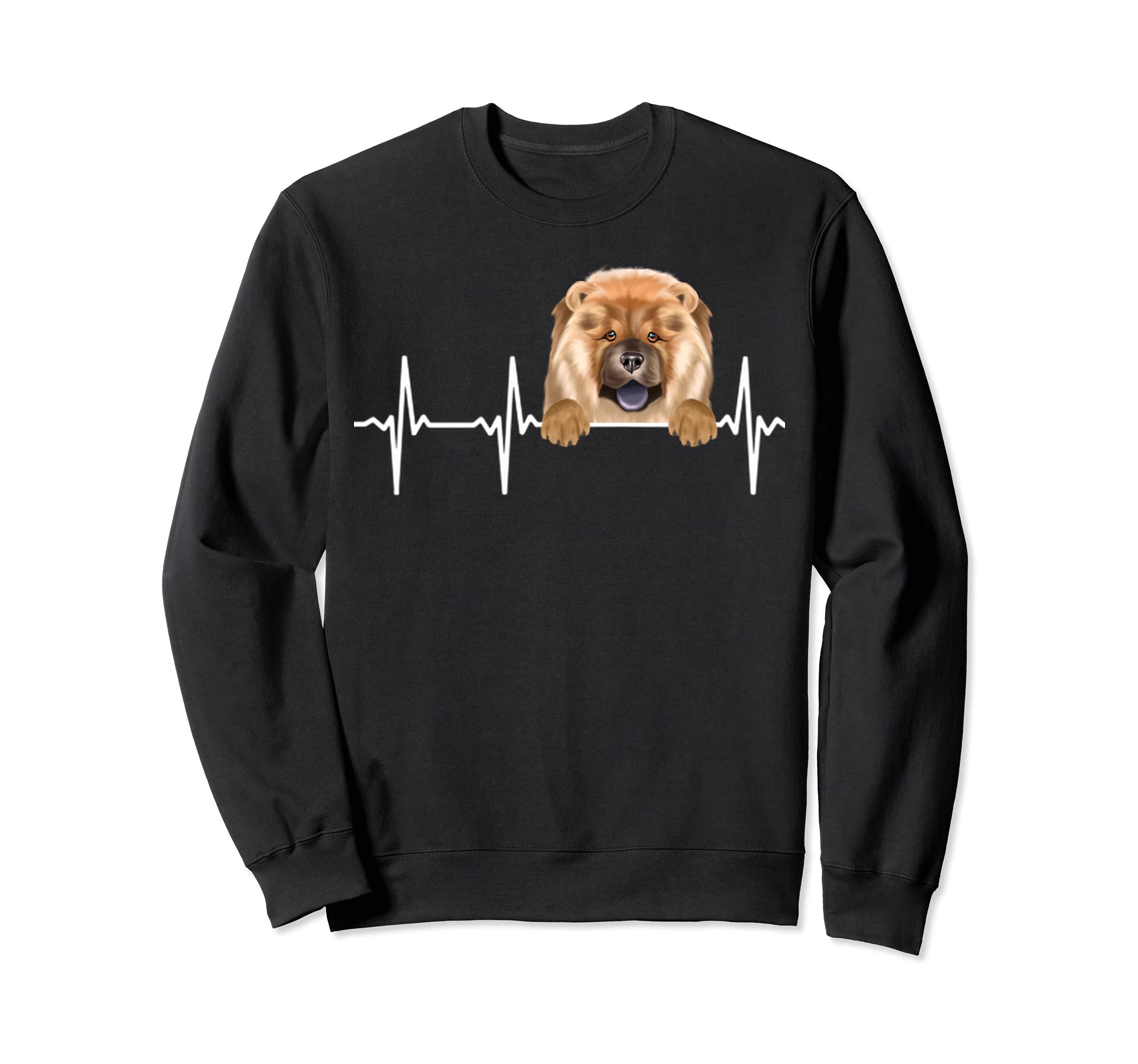 Funny Dog Heartbeat For Chow Chow Lovers Sweatshirt