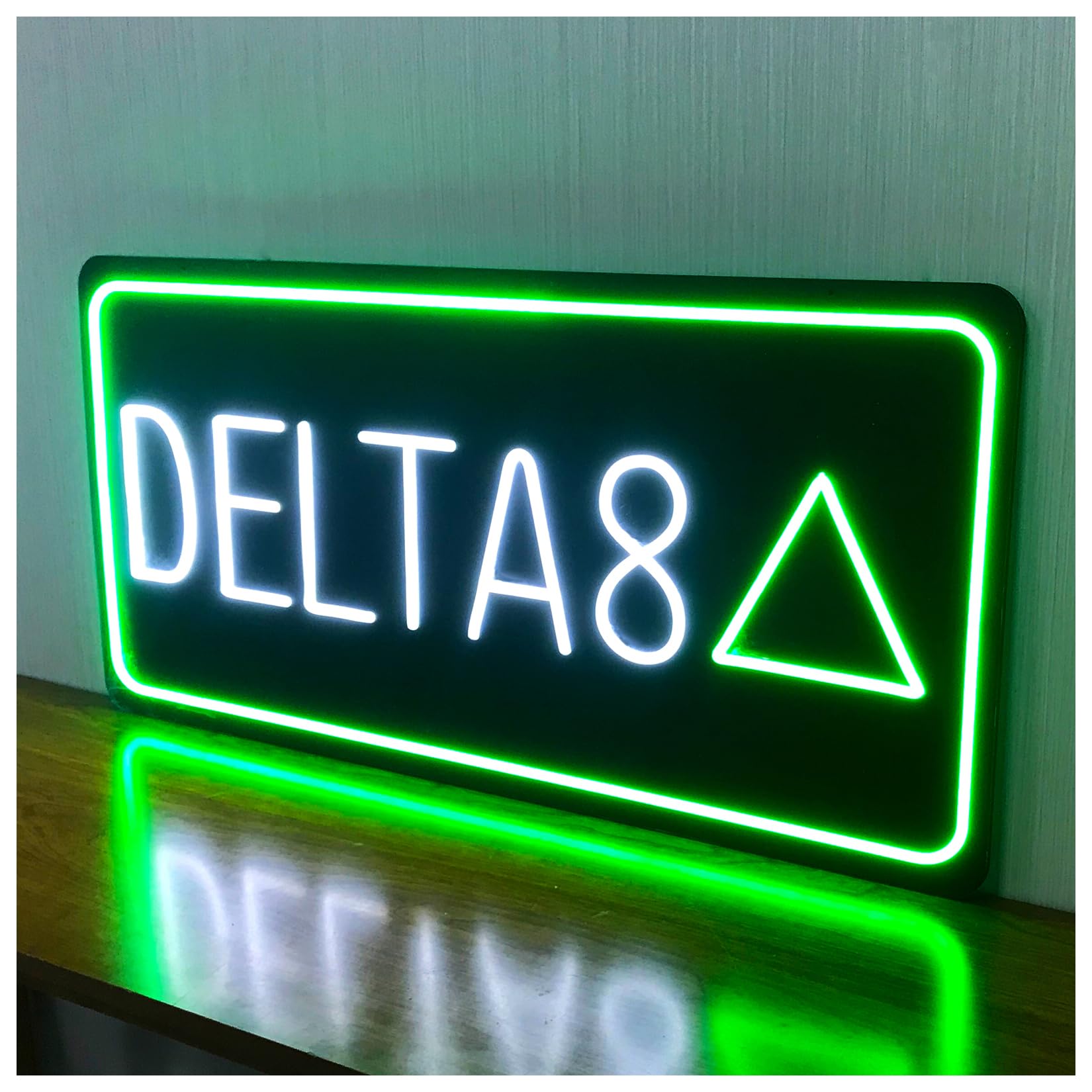 35"x18" Extra Large LED Delta 8 Sign for Smoke
