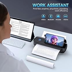 GUTHERREN Portable Thermal Printer, Wireless