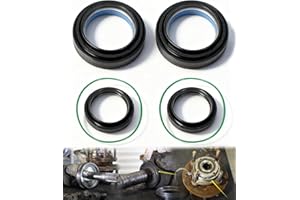 SIXCOW Front Axle Vaccum Knuckle & Tube Seal Kit - Fit for Ford 1998-2004 F250 F350 F450 F550 Super Duty Excursion Dana 50 60 Front Axle Knuckle Tube, Front Oil Seal Set, Replace 50491, 50381, 41784-2, 6 PCS