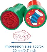 Baker Ross Christmas Self-Inking Stampers Pack of 10 Kids Arts Crafts Assorted view 5