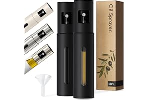 KIVY Glass Oil Sprayer (Set of 2, Black)