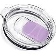 Magnetic Slider Replacement Lid Compatible with Ember First and Second Generation Mugs, 14 oz, Splash-Proof, Purple/Clear