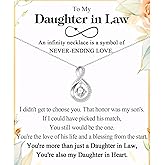 Infinity Necklace - Gifts for Mom, Grandma, Aunt, Sister, Daughter, Mother-in-Law, Boyfriend's Mom - Christmas, Birthday, Mothers Day, Valentines Day, Graduation Present