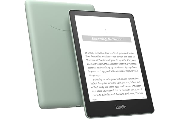 Amazon Kindle Paperwhite Signature Edition (32 GB) – With auto-adjusting front light, wireless charging, 6.8“ display, and up to 10 weeks of battery life– Without Lockscreen Ads – Agave Green
