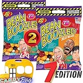 Bean Boozled 7th Edition Jelly Beans, Pack of 2 (7th EDITION) | 1.9oz Each | Weird Flavored Chewy Candies | Refill Bags Dispensers &amp; Spinner Challenge Games | Think Candy Resealable Bag