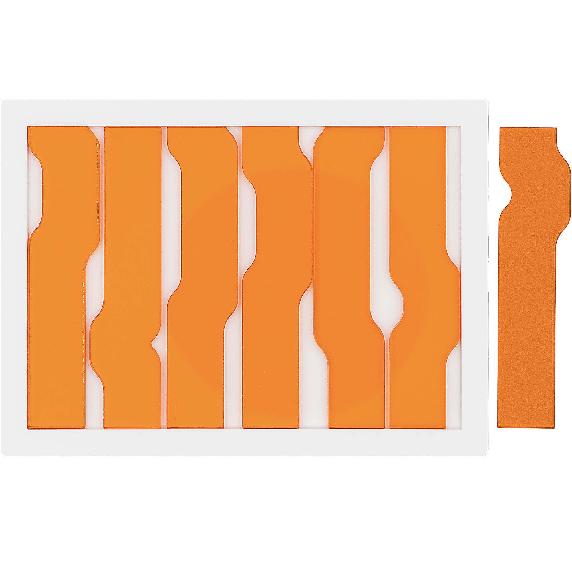 Photo 1 of Cotuma Jigsaw Wave Puzzle 7 by Yuu Asaka - Orange Clear Acrylic Puzzle - Level 9 - Extremely Difficult